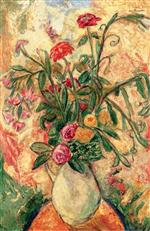 Alfred Henry Maurer  - Bilder Gemälde - Vase of Flowers