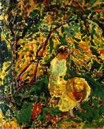 Alfred Henry Maurer  - Bilder Gemälde - Woman in a Garden