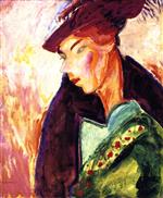 Alfred Henry Maurer  - Bilder Gemälde - Woman with a Hat