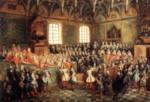 Nicolas Lancret - paintings - The Seat of Justice in the Parliament of Paris in 1723