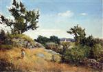 Willard Leroy Metcalf - Bilder Gemälde - A View of the Village