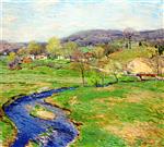 Willard Leroy Metcalf - Bilder Gemälde - Blue Brook