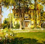 Willard Leroy Metcalf - Bilder Gemälde - Captain Lord House, Kennebunkport, Maine