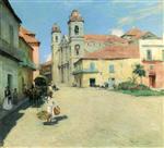 Willard Leroy Metcalf  - Bilder Gemälde - Havana Cathedral