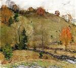Willard Leroy Metcalf  - Bilder Gemälde - Hillside Pasture
