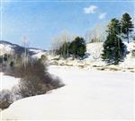 Willard Leroy Metcalf  - Bilder Gemälde - Hush of Winter
