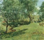 Willard Leroy Metcalf  - Bilder Gemälde - June Pastoral