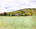 Willard Leroy Metcalf  - Bilder Gemälde - Oat Field, Giverny