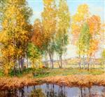Willard Leroy Metcalf  - Bilder Gemälde - October Festival
