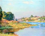 Willard Leroy Metcalf  - Bilder Gemälde - On the River (No. 2)