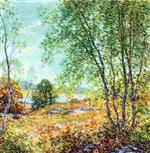 Willard Leroy Metcalf  - Bilder Gemälde - Passing Summer