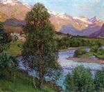 Willard Leroy Metcalf  - Bilder Gemälde - Salmon River, Norway