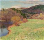 Willard Leroy Metcalf  - Bilder Gemälde - Springtime along the River