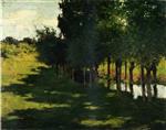 Willard Leroy Metcalf  - Bilder Gemälde - Sunlight and Shadow