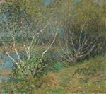 Willard Leroy Metcalf  - Bilder Gemälde - The Birches