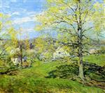Willard Leroy Metcalf  - Bilder Gemälde - The Breath of Spring