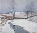 Willard Leroy Metcalf  - Bilder Gemälde - The First Snow
