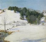 Willard Leroy Metcalf  - Bilder Gemälde - The Last Snow
