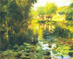 Willard Leroy Metcalf  - Bilder Gemälde - The Lily Pond