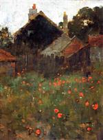 Willard Leroy Metcalf  - Bilder Gemälde - The Poppy Field