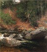 Willard Leroy Metcalf  - Bilder Gemälde - The Trout Pool, November