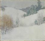 Willard Leroy Metcalf  - Bilder Gemälde - The White Pasture