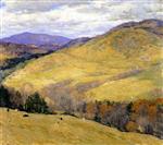 Willard Leroy Metcalf  - Bilder Gemälde - Vermont Hills, November