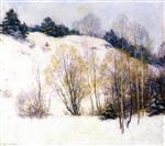 Willard Leroy Metcalf  - Bilder Gemälde - Willows in March