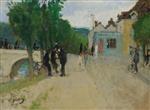 Pierre Eugène Montézin - Bilder Gemälde - A Village Street