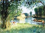 Pierre Eugène Montézin - Bilder Gemälde - Afternoon on the Seine