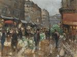 Pierre Eugène Montézin - Bilder Gemälde - At the Market