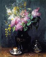 Pierre Eugène Montézin - Bilder Gemälde - Bouquet of Lilacs