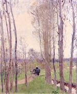 Pierre Eugène Montézin  - Bilder Gemälde - Cart in the Woods
