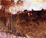 Pierre Eugène Montézin  - Bilder Gemälde - Cows in a Landscape