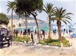 Pierre Eugène Montézin  - Bilder Gemälde - La Promenade des Anglais, Nice