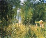 Pierre Eugène Montézin  - Bilder Gemälde - Landscape with Backlighting, a Summer Morning at Vaeux
