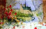 Pierre Eugène Montézin  - Bilder Gemälde - Notre Dame and the Seine from the Window on the Tour d'Argent 139