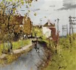 Pierre Eugène Montézin  - Bilder Gemälde - Sandy Road After the Rain
