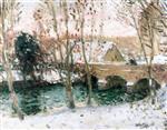 Pierre Eugène Montézin  - Bilder Gemälde - Snow on the Monthilet Bridge