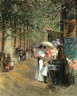 Pierre Eugène Montézin  - Bilder Gemälde - The Flower Market