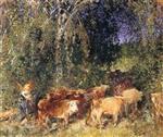 Pierre Eugène Montézin  - Bilder Gemälde - The Herd