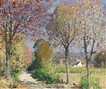 Pierre Eugène Montézin  - Bilder Gemälde - The Road to the Village