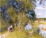 Pierre Eugène Montézin  - Bilder Gemälde - Trail along the Eure