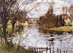 Pierre Eugène Montézin  - Bilder Gemälde - Village on the River