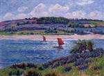 Henry Moret - Bilder Gemälde - Balon River, Fnistere