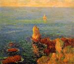 Henry Moret - Bilder Gemälde - Calm Sea at L'Ile de Groux