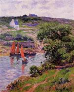 Henry Moret  - Bilder Gemälde - Doëlan, Finistere