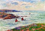 Henry Moret  - Bilder Gemälde - Entrance to the Port of Doelan Finistere