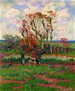 Henry Moret  - Bilder Gemälde - Finestere, Autumn