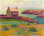 Henry Moret  - Bilder Gemälde - House on a Hill